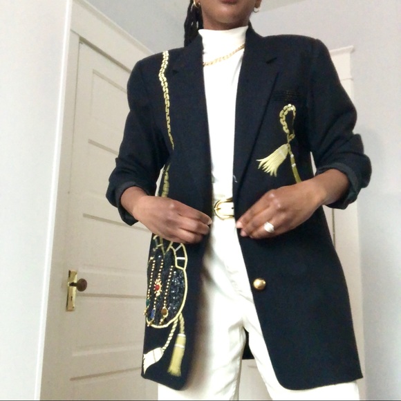 Adriana Papell Vintage Sequin Blazer - Picture 4 of 4